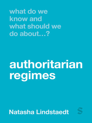 cover image of What Do We Know and What Should We Do About Authoritarian Regimes?